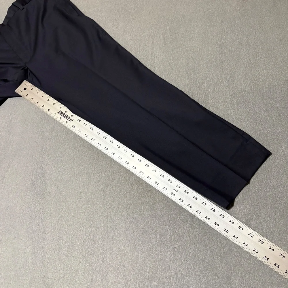 Joseph Abboud Dress Pants Mens 40x29 Navy Marzotto‎ Super 120s Wool Made in USA